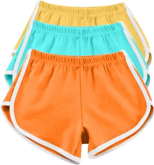 3Pack Comfy Yoga Dolphin Shorts Women Color Block Workout Running Shorts Summer Elastic Waist Casual Contrast Shorts