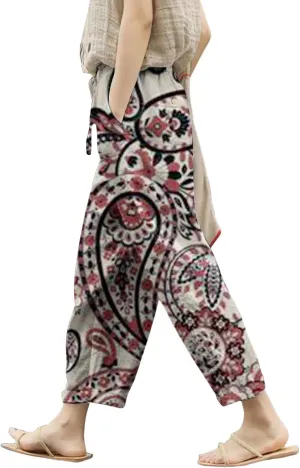 Beach Vacation Clothes for Women Drawstring Pants High Waist Casual Lounge Pant Workout Sets for Women Summer Pants