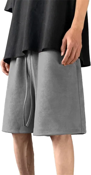 CRNTCEM Men's Lightweight Lounge Shorts Drawstring Outdoor Hiking Workout Shorts Summer Baggy Athletic Beach Yoga Shorts