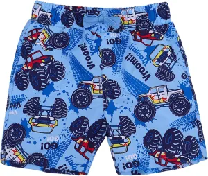 ESTAMICO Boys' Quick Dry Beach Swim Trunk Printed Board Shorts with Pockets