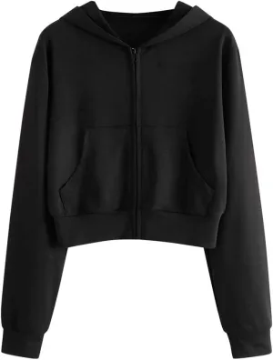 Fleece Jacket Women Full Zip Comfort Jackets Zip Up Sweatshirt Hoodie Oversized for Women Crop Fashion Loose Dressy