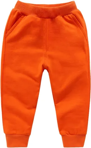 Girls Sweatpants Relaxed Fit Unisex Boys Cotton Casual Joggers Pants Toddler Kids Comfort Athletic Running Trousers