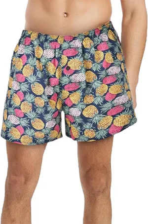 Lounge Shorts for Men Comfy Printed Elastic Waist Sleep Shorts Summer Athletic Short Pants