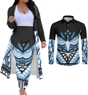 Matching Clothes for Couples Cardigan Sets for Women 2 Piece Mens Button up Shirts Long Sleeve