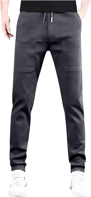 Mencomfy Cargo Pants Multipants - High Stretch Multi-Pocket Durable Cargo Pants Comfort Fit Stretch Cargo Pant