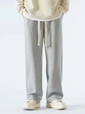 Men's Casual Pants Wide Leg Straight Sweatpants Long Baggy Trousers
