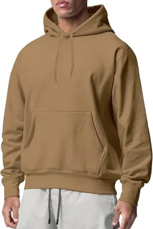 Men's Fashion Hoodies & Sweatshirts Casual Pullover Solid Loose Fitting Long Sleeved Sports Sweatshirt Hoodie