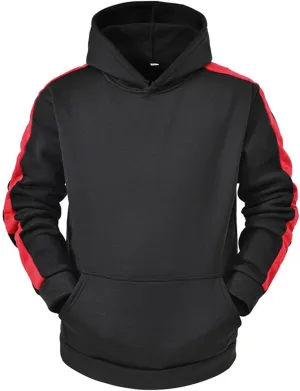 Mens Hoodies for Men, Men's Colorblock Novelty Workout Sport Hooded Sweatshirt Athletic Zip Up Jackets Outwear Coats Top