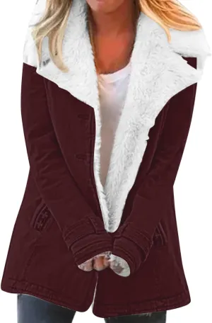 SHAOBGE Sweater Coat for Women Women Casaul Winter Fashionable Long Sleeve Solid Pocket Cardigan Button Top Unforgotten