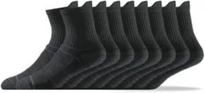 Strideline Basic Mid Length Socks | Quad-Ply Yarn Padding, Direct Compression and Zoned Cushioning - Mid Length 1 Pack