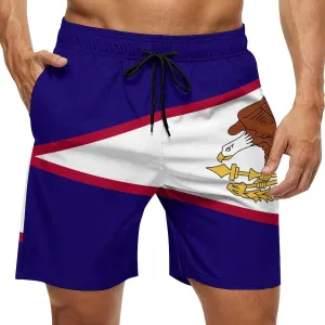TAIZIYEAH Cape Verde Flag Beach Shorts Casual Men's Swimming Trunks with Pockets Quick-Drying Printed Shorts