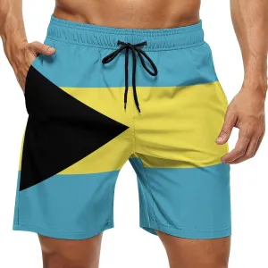 TAIZIYEAH Cape Verde Flag Beach Shorts Casual Men's Swimming Trunks with Pockets Quick-Drying Printed Shorts