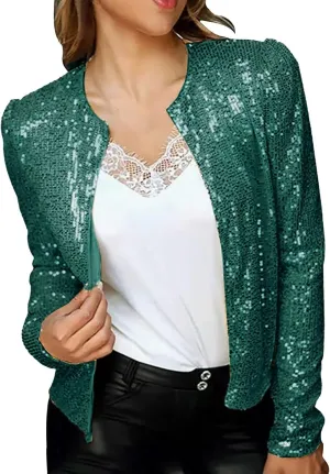 Women Cardigan 3/4 Sleeves Elegant Simple Versatile Short Coat Women's Cardigan Women's Draped Front Open Cardigan