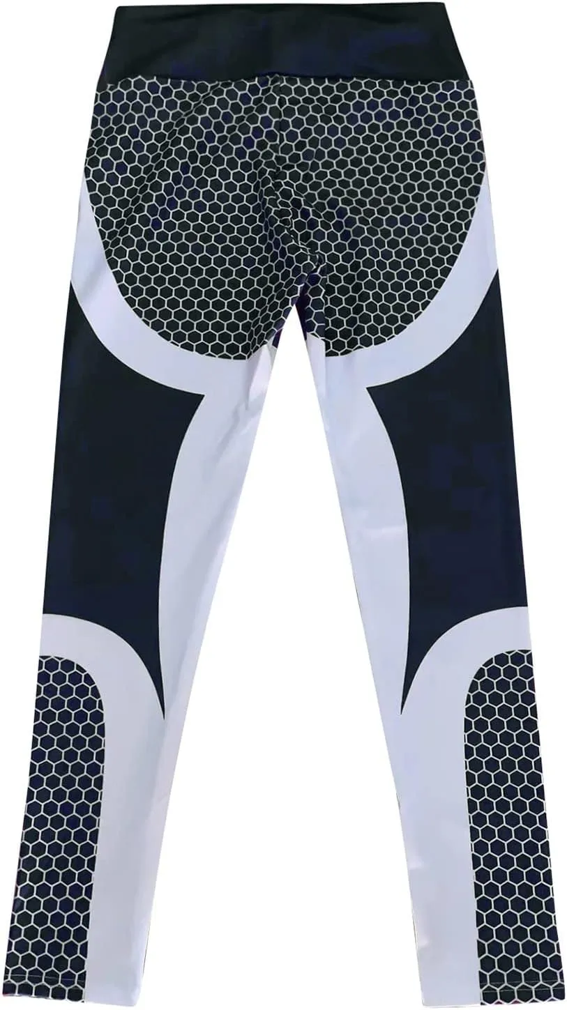 Women Legging Colorblock Butt Lifting High Waist Sports Leggings Anti Cellulite Tummy Control Yoga Pants