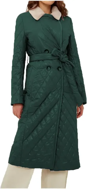 Women Winter Puffer Jackets Lightweight Quilted Winter Coats Thicken Warm Long Down Coats Hooded Fur Lapel Casual Parka