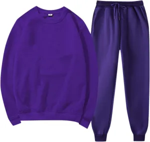 Women's Two Piece Tracksuit Fall Long Sleeve Crewneck Printed Suits Sweatshirt Baggy Fall Fashion