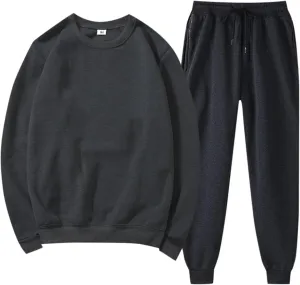 Women's Two Piece Tracksuit Fall Long Sleeve Crewneck Printed Suits Sweatshirt Baggy Fall Fashion