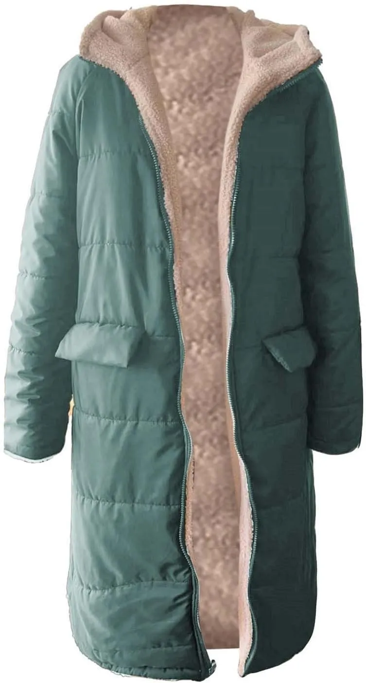 Womens Winter Cropped Puffer Jacket Coat Faux Fur Trim Hood Short Down Coats Cropped Puffer Long Sleeve Coats