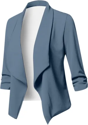 Workout Tops for Women Floral Printed Open Front Cover Up Long Sleeve Comfy Dressy Jacket Resort Wear Cardigans